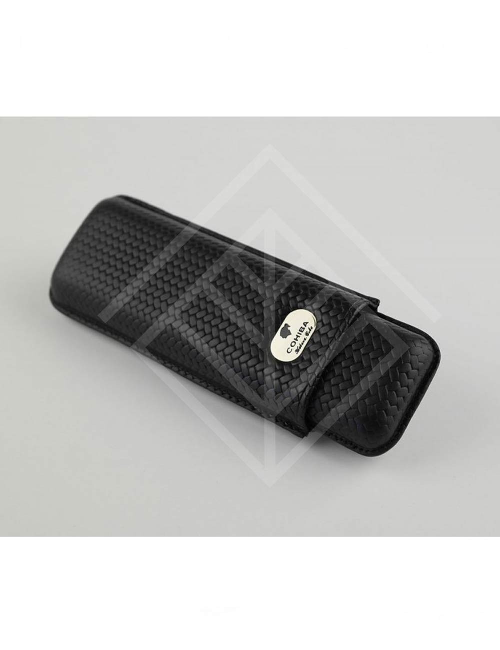 Регулируемый кожаный портсигар COHIBA на 2 сигары
